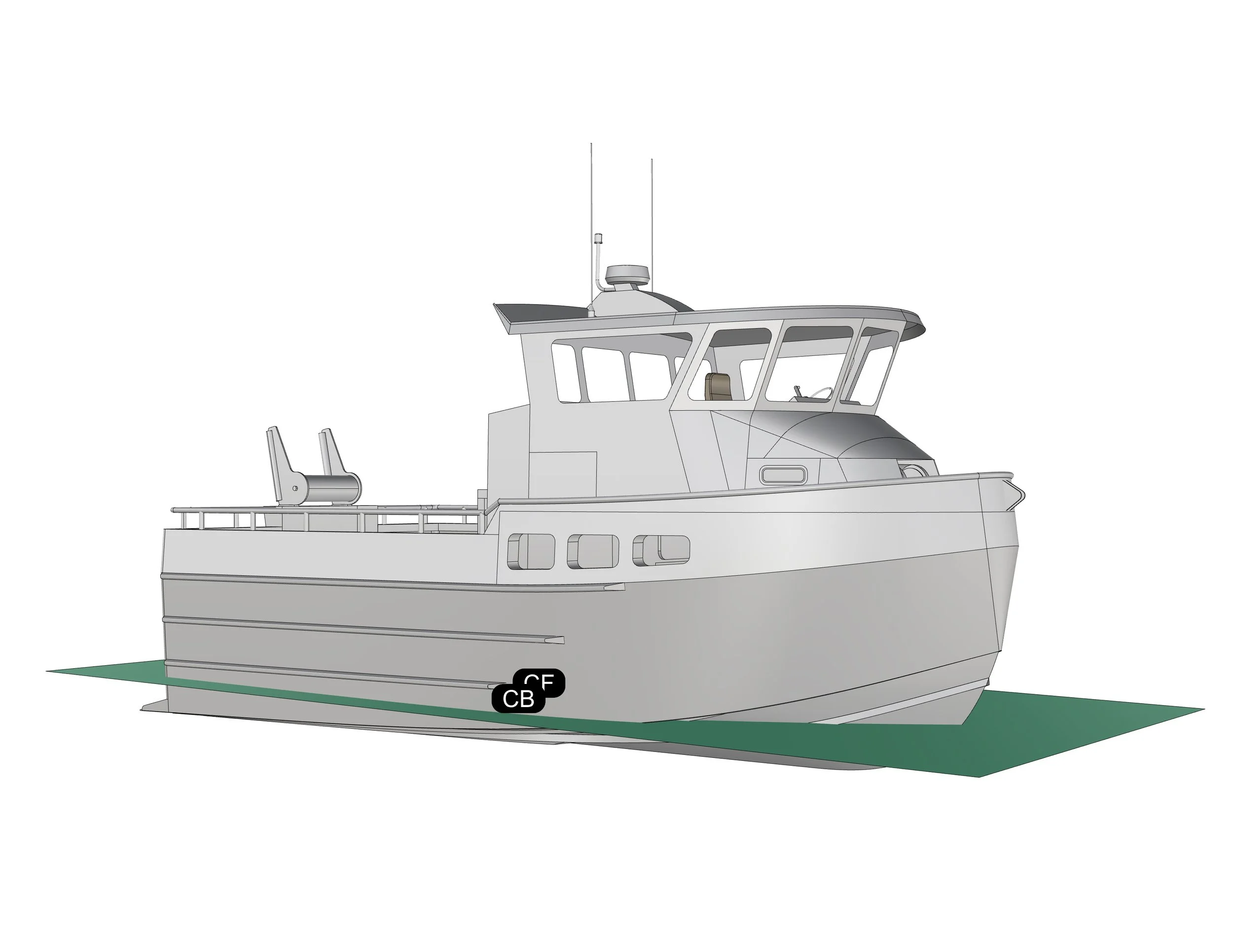 32' x 16' Aluminum Bristol Bay Gillnetter — Coastwise Marine